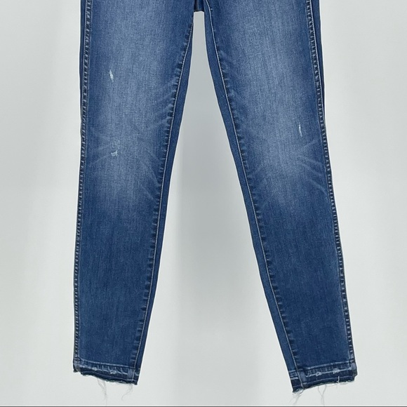 MADEWELL 10” HIGH RISE SKINNY JEANS HEM EDITION 26” BLUE 25 - Picture 8 of 14